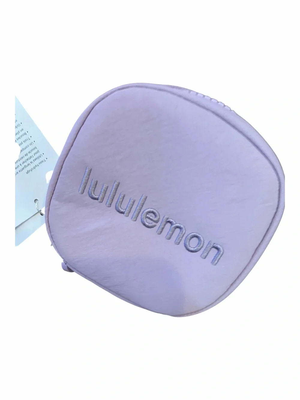 NWT Lululemon Clippable Organizer Pouch Wordmark LILAC PLAY/SILVER